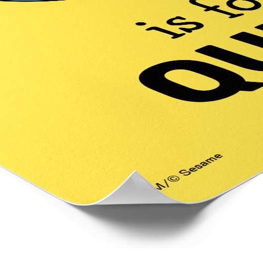 エルモ文字 | Q青 ポスター (角)