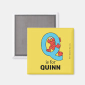 エルモ文字 | Q青 マグネット (正面/裏面)