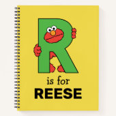 エルモ文字 | R緑 ノートブック (正面)