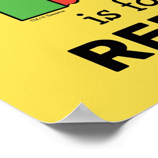 エルモ文字 | R緑 ポスター (角)