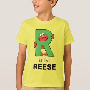 エルモ文字 R緑 Tシャツ