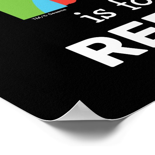 エルモ文字 | R虹 ポスター (角)