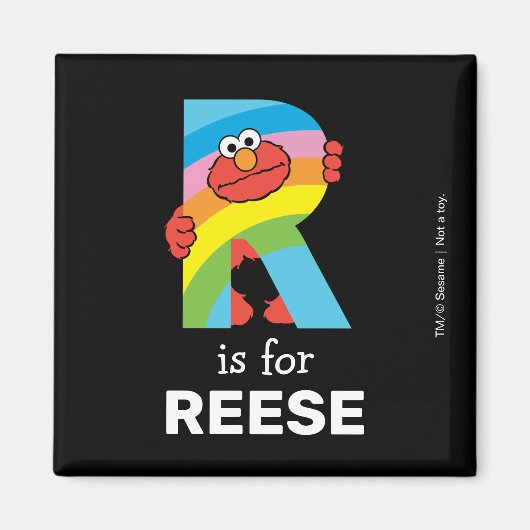 エルモ文字 | R虹 マグネット (正面)