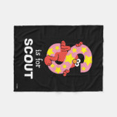 エルモ文字 | S星 フリースブランケット (正面(横))