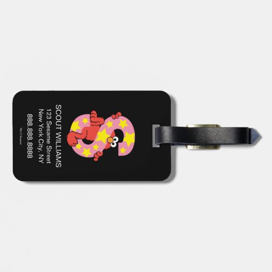 エルモ文字 | S星 ラゲッジタグ (裏面横)