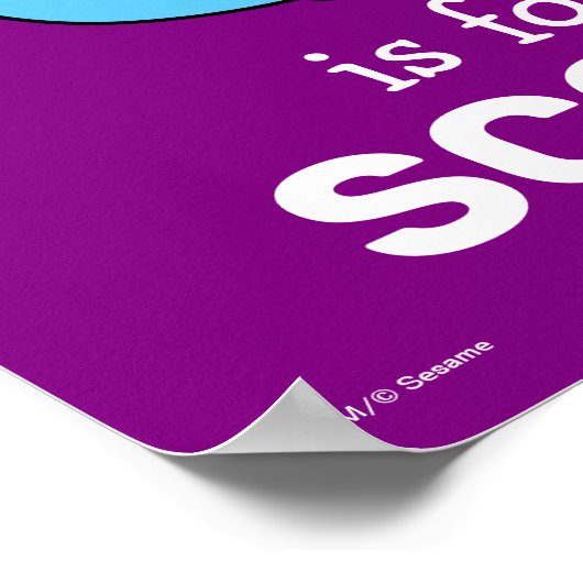 エルモ文字 | S青 ポスター (角)