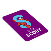 エルモ文字 | S青 マグネット (右側)