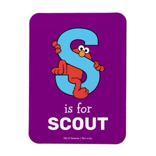 エルモ文字 | S青 マグネット (縦)