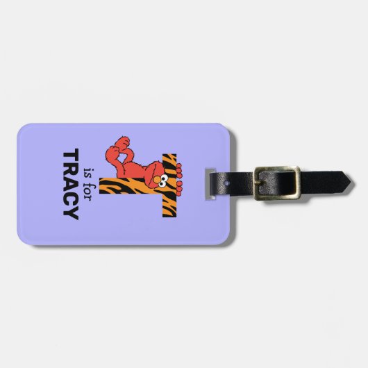 エルモ文字 | Tタイガー ラゲッジタグ (正面横)