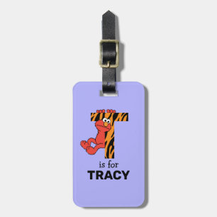 エルモ文字   Tタイガー ラゲッジタグ