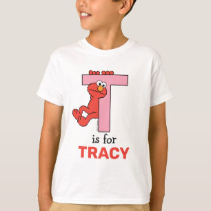 エルモ文字 Tピンク Tシャツ