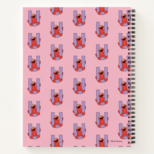 エルモ文字 | Uパープル ノートブック (裏面)