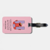 エルモ文字 | Uパープル ラゲッジタグ (裏面横)