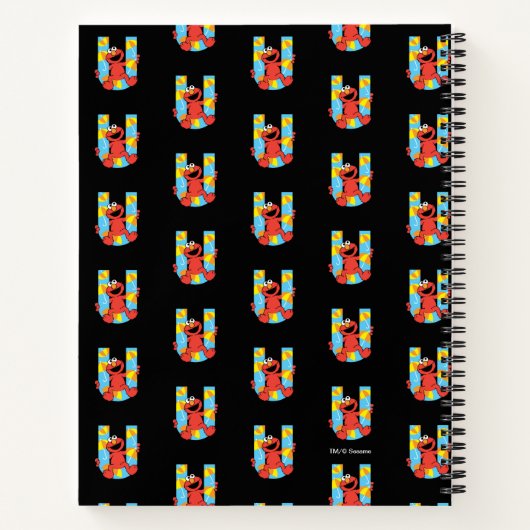 エルモ文字 | U傘 ノートブック (裏面)