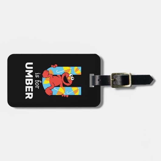 エルモ文字 | U傘 ラゲッジタグ (正面横)