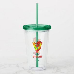 エルモ文字 V野菜 アクリルタンブラー