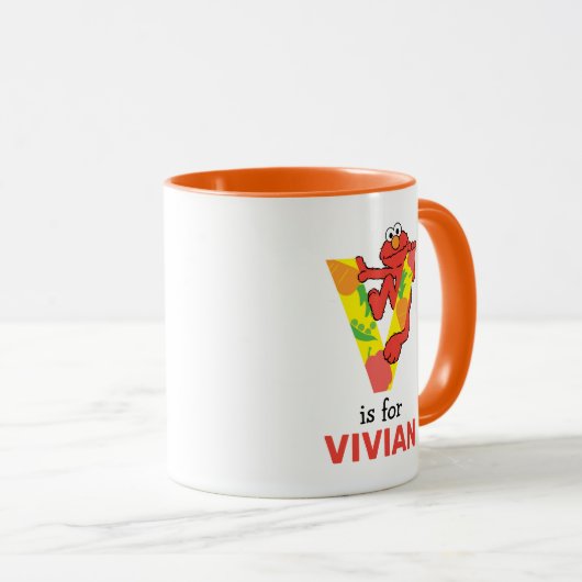 エルモ文字 | V野菜 マグカップ (正面右)