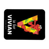 エルモ文字 | V野菜 マグネット (横)