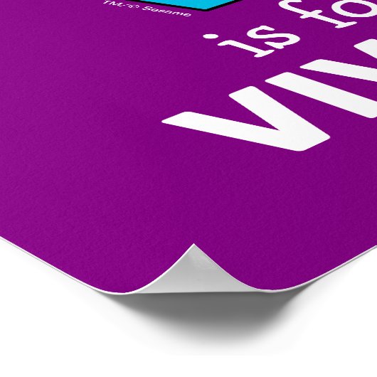 エルモ文字 | V青 ポスター (角)