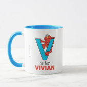 エルモ文字 | V青 マグカップ (左)