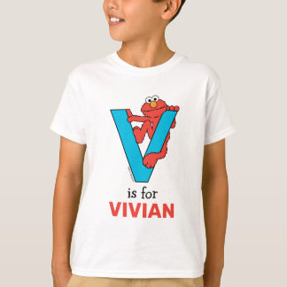 エルモ文字 | V青 Tシャツ