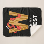 エルモ文字 | W木材 シェルパブランケット (正面(横))