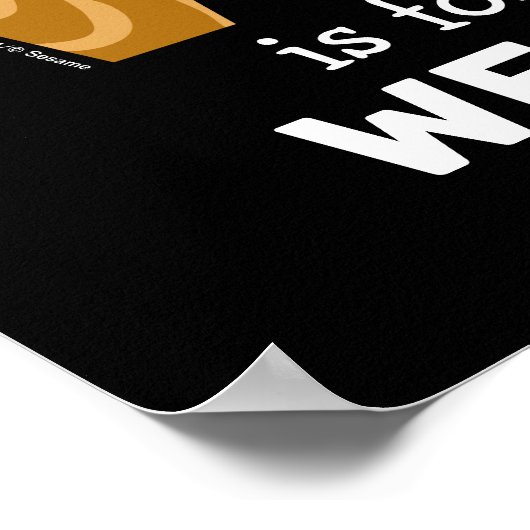 エルモ文字 | W木材 ポスター (角)