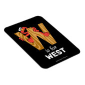 エルモ文字 | W木材 マグネット (右側)