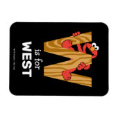 エルモ文字 | W木材 マグネット (横)