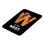 エルモ文字 | W木材 マグネット (左側)