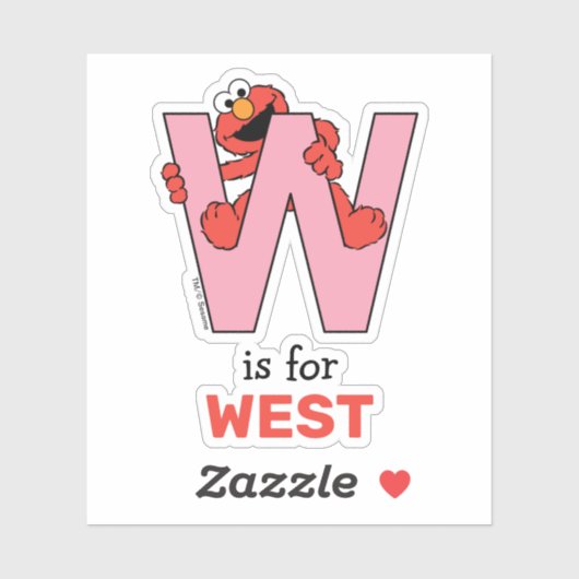 エルモ文字 | W Pink シール (シート)