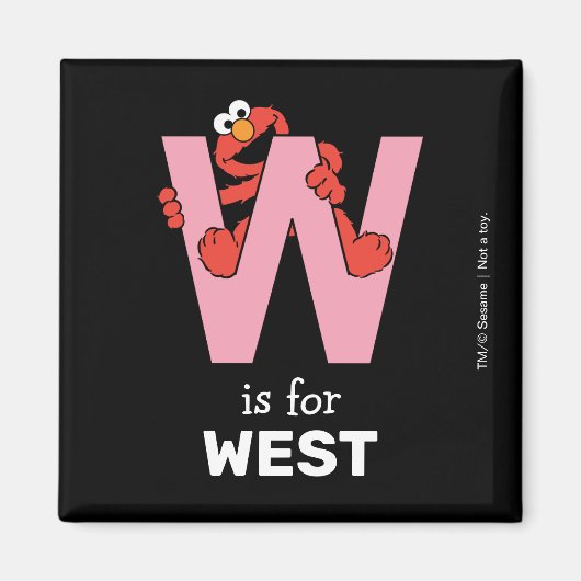 エルモ文字 | W Pink マグネット (正面)