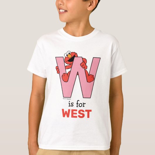 エルモ文字 | W Pink Tシャツ (正面)