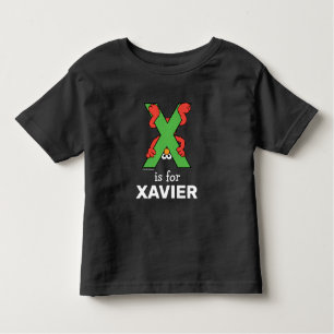 エルモ文字   X緑 トドラーTシャツ