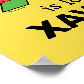 エルモ文字 | X緑 ポスター (角)