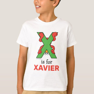 エルモ文字 | X緑 Tシャツ