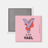 エルモ文字 | Y紫 マグネット (正面/裏面)