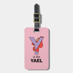 エルモ文字   Y紫 ラゲッジタグ