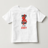 エルモ文字 | Zゼブラ トドラーTシャツ (正面)