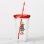 エルモ文字 | Zティール(緑がかった色) アクリルタンブラー (裏面)