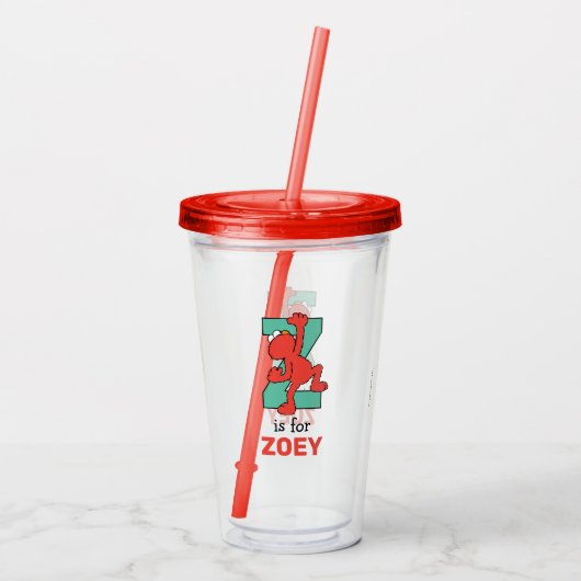 エルモ文字 | Zティール（緑がかった色） アクリルタンブラー (裏面)