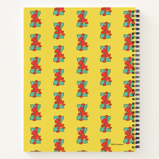 エルモ文字 | Zティール(緑がかった色) ノートブック (裏面)