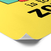 エルモ文字 | Zティール(緑がかった色) ポスター (角)