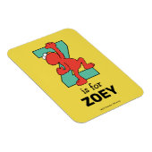 エルモ文字 | Zティール(緑がかった色) マグネット (右側)