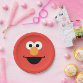 エルモ顔アート ペーパープレート (パーティー)