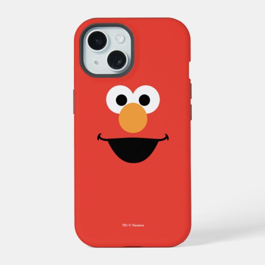 エルモ顔アート iPhone 15ケース (裏面)
