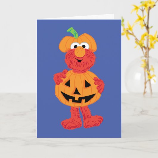 エルモ|かぼちゃとしてかわいい カード (黄色い花)