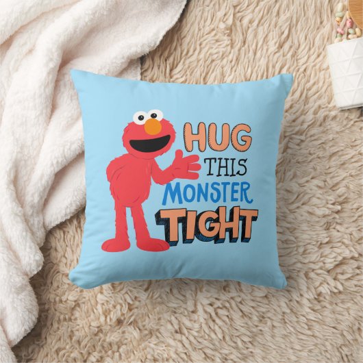 エルモ |この怪物をぴったりと抱きしめる クッション (ブランケット)