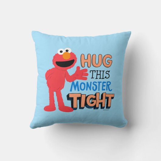 エルモ |この怪物をぴったりと抱きしめる クッション (裏面)