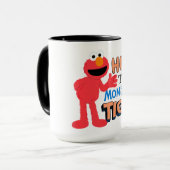 エルモ |この怪物をぴったりと抱きしめる マグカップ (正面左)